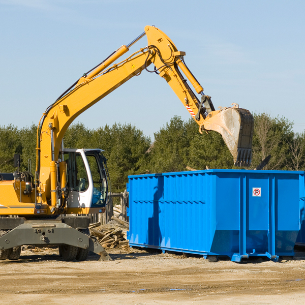 can i choose the location where the residential dumpster will be placed in Dow